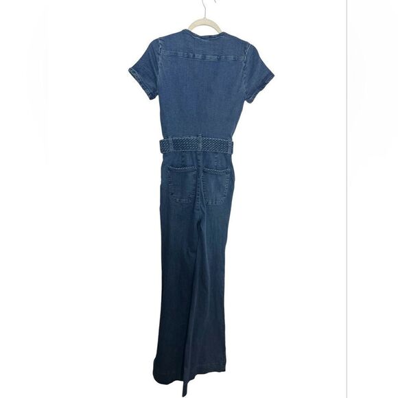NWT Show Me Your Mumu Heartland Jumpsuit Braided True Blue - Picture 10 of 13